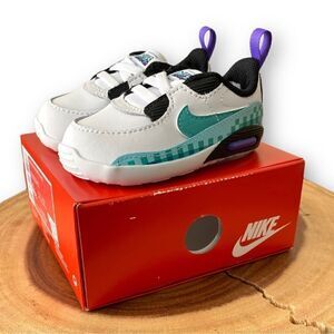 Nike Air Max 90 Crib SE "White Psychic Purple Washed Teal" DJ8043-100 Infant 4C